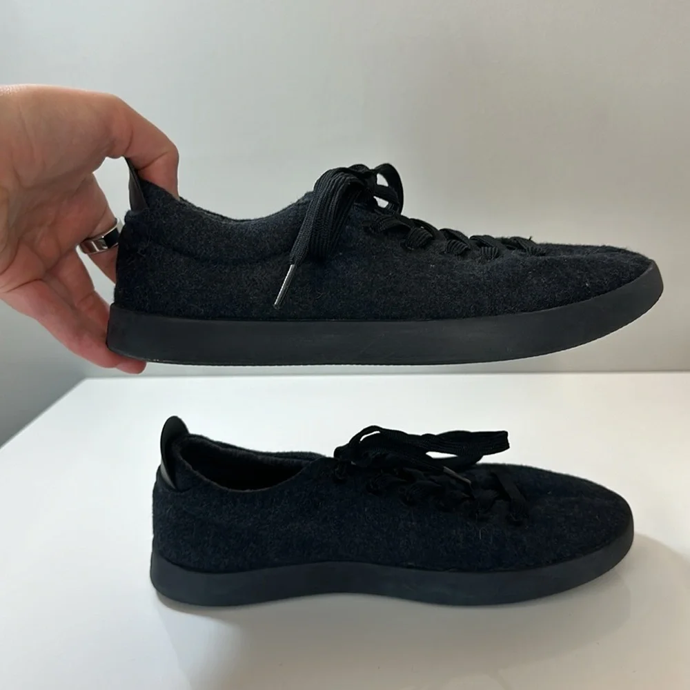 Allbirds WP Wool Pipers Sneakers Black Size 8